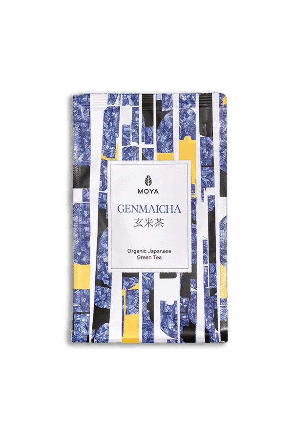 Moya Genmaicha Organic Japanese Green Tea - Ziplock bag 100g