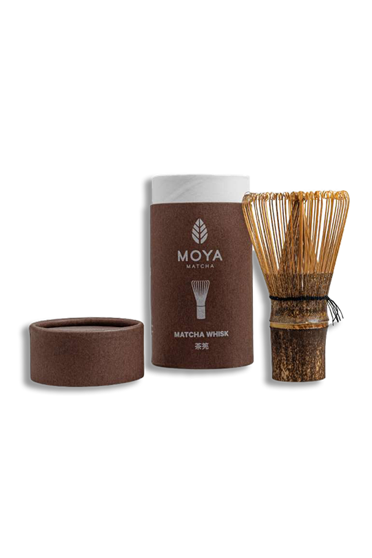 Chasen - bambusowa miotełka do matchy z ciemnego bambusa